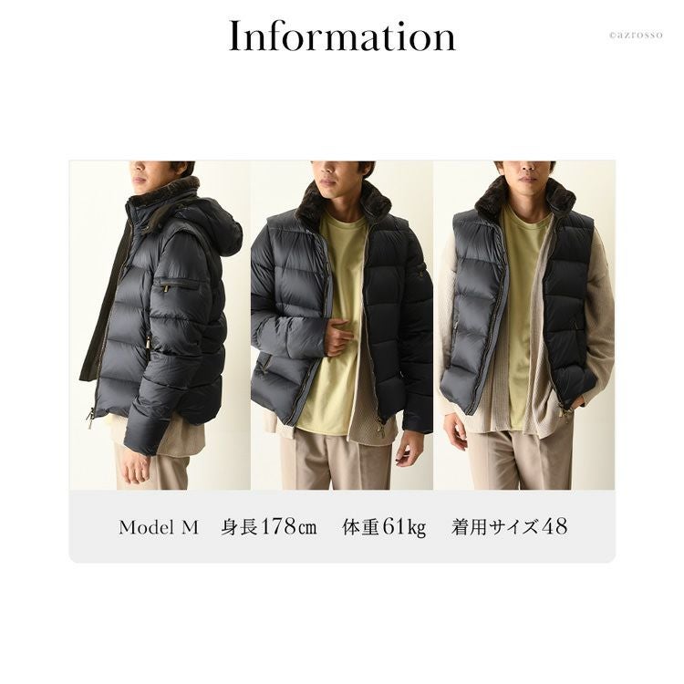 ムーレー ダウンジャケット メンズ moorer CASCIANO-FUR-SH 2wayRの