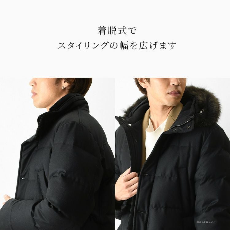 ムーレー ダウンコート メンズ moorer フード付き BARBIERI-LL MooRER