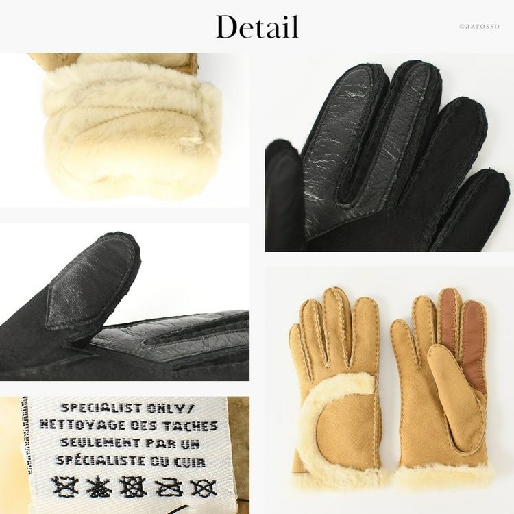 手袋 Sheepskin Exposed Seam Glove 20027 正規品 アグ UGGの通販