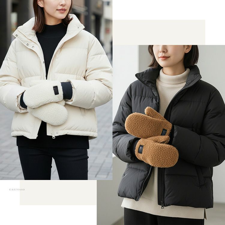 UGG ミトン手袋 レディース ボア ムートン フリース ミトングローブ