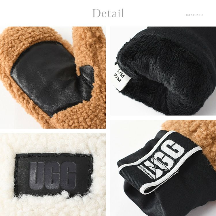 UGG ミトン手袋 レディース ボア ムートン フリース ミトングローブ UGG ミトン手袋 レディース ボア ムートン フリース ミトングローブ