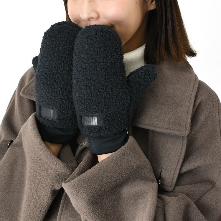 UGG ミトン手袋 レディース ボア ムートン フリース ミトングローブ