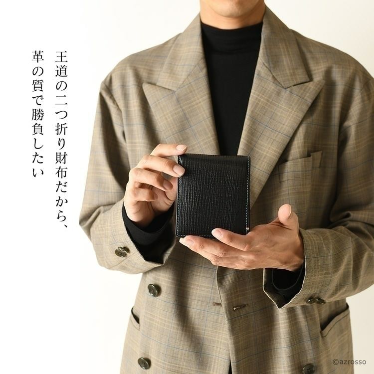ミニ財布 本革 二つ折り財布 薄型 財布 アトリエヒロ Atelier HIROの