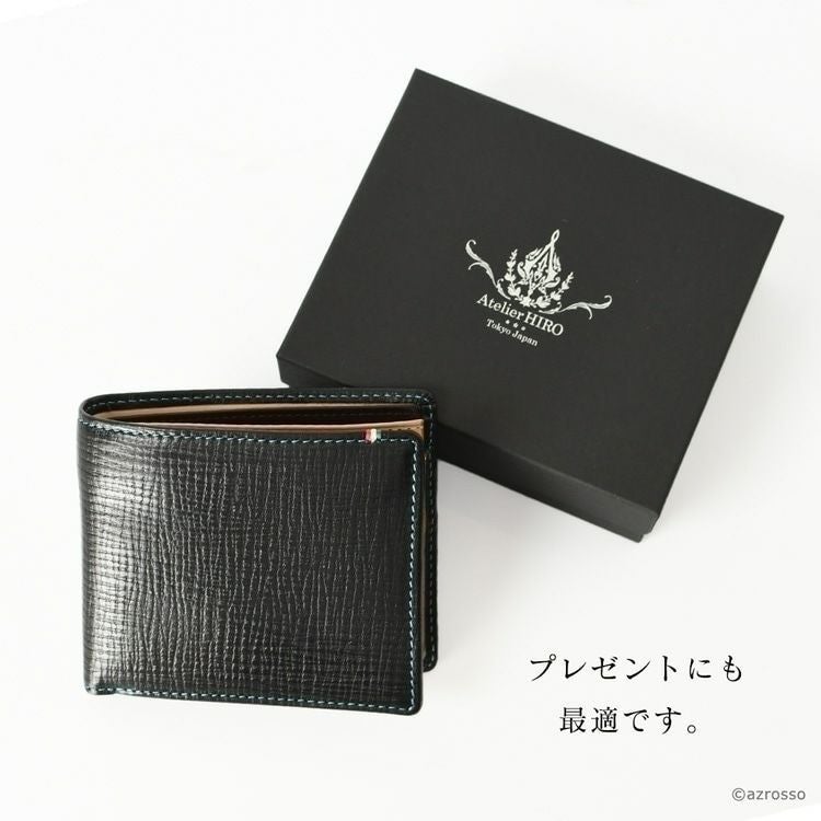 ミニ財布 本革 二つ折り財布 薄型 財布 アトリエヒロ Atelier HIROの