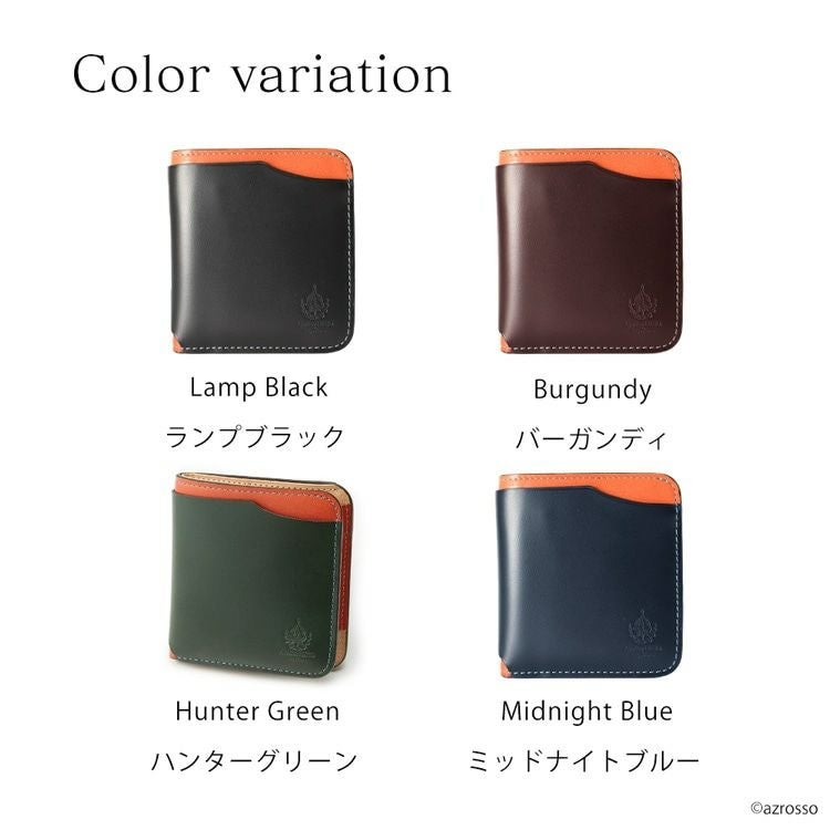 本革 二つ折り 財布 小さめ 小銭入れ アトリエヒロ Atelier HIROの通販