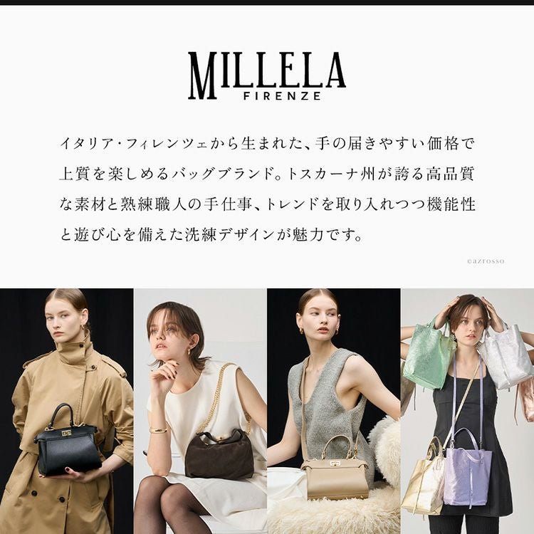 Mimoda　FIRENZE　本革ボックスハンドバッグ　新品未使用　イタリア製 フォーマルバッグ 黒 本革 2way ハンドバッグ イタリア製 ミレッラ