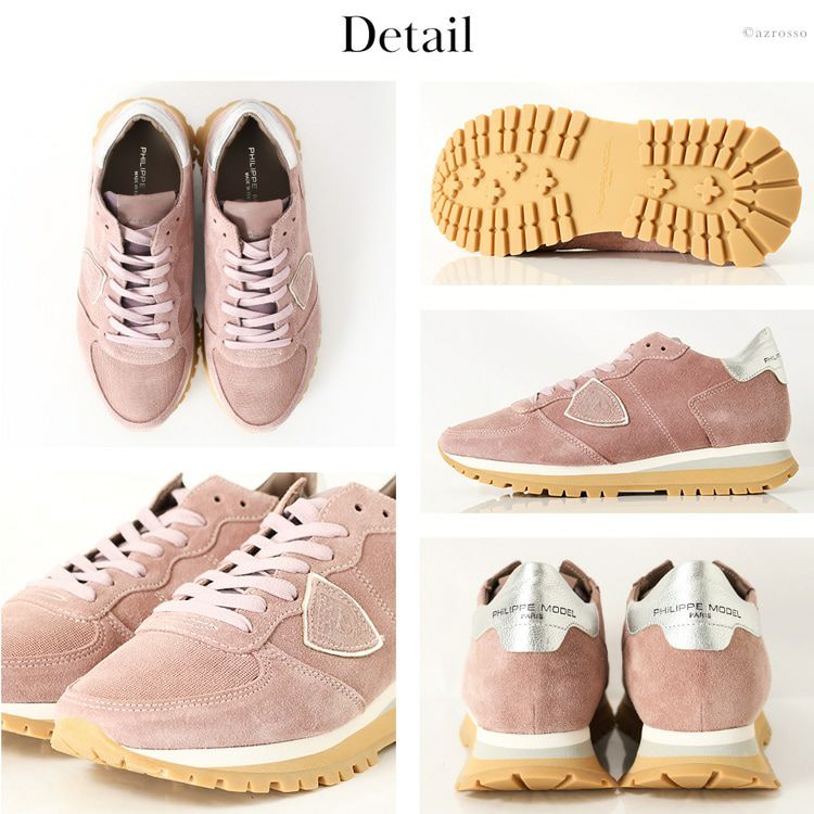 美品　PHILIPPE MODEL フィリップモデル TROPEZ HAUTE レザー スニーカー 厚底 ピンク Tropez X Tzld DR08 フィリップモデル