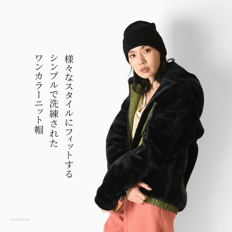 ニット帽 ニットキャップ 3D Logo Knit Beanie 正規品 アグ UGGの通販