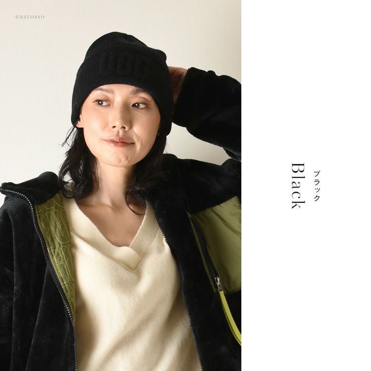 ニット帽 ニットキャップ 3D Logo Knit Beanie 正規品 アグ UGGの通販