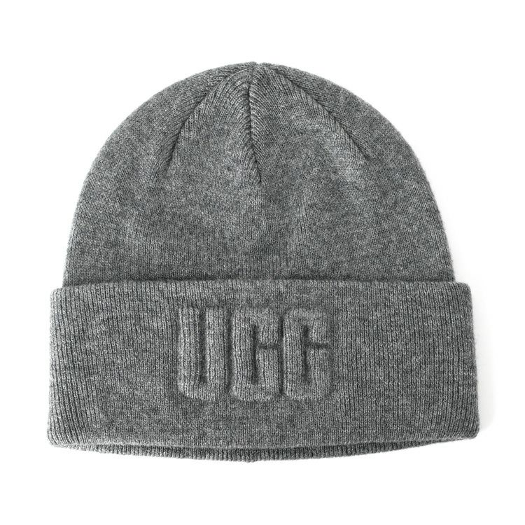 ニット帽 ニットキャップ 3D Logo Knit Beanie 正規品 アグ UGGの通販