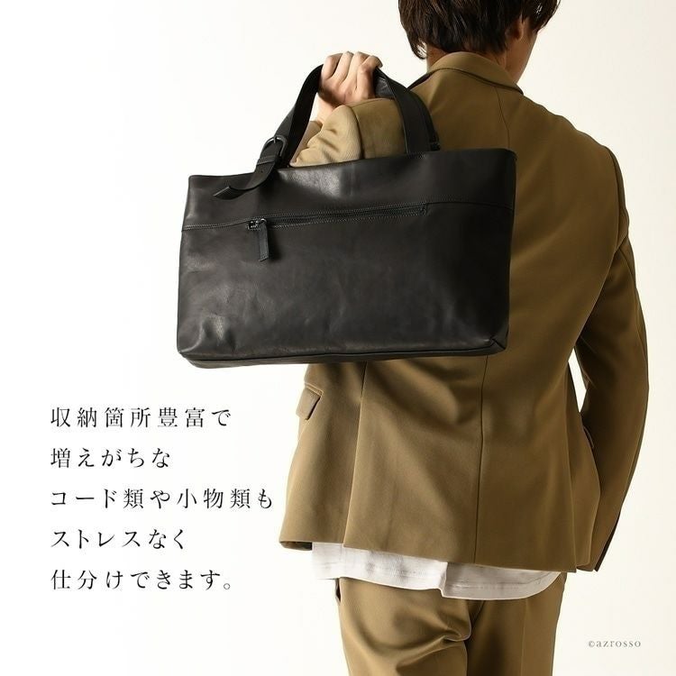 軽量 本革 A4 通勤 ビジネス トートバッグ 日本製 メンズ リリー LILY