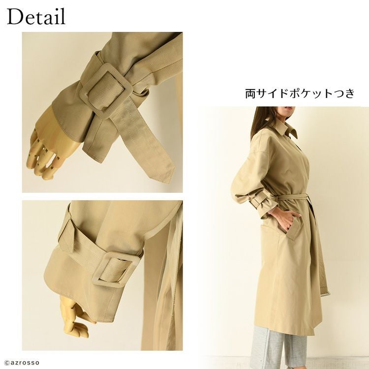 Mannequins JAPON マヌカンズジャポン ガウントレンチコートの通販