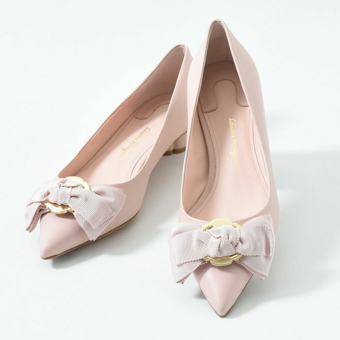TALLA タッラ 0684804 2cm ポインテッドトゥ レザーパンプス