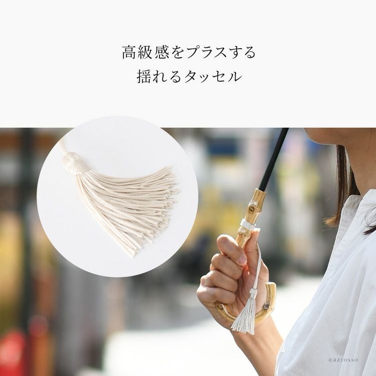 日傘 晴雨兼用 長傘 和柄 傘 ビー玉 金魚 花 ミモザ 河馬印本舗の通販