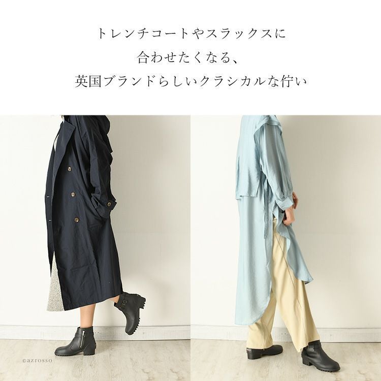 英国王室御用達ブランド・フォックスアンブレラのショートレインブーツ。