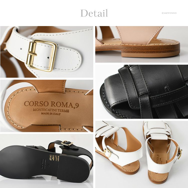 グルカサンダル 歩きやすい 本革 ぺたんこ サンダル コルソローマ 9