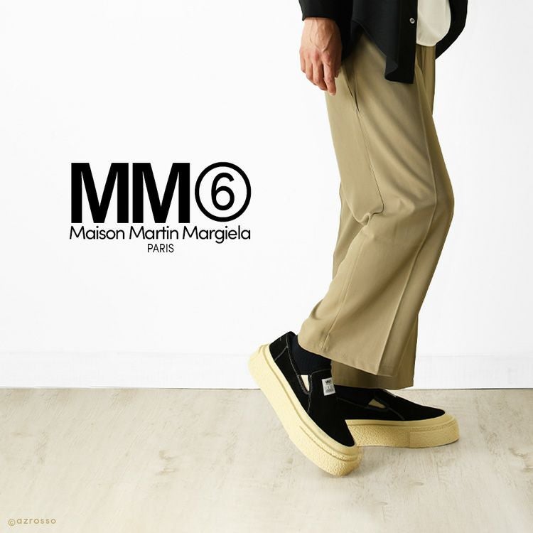 スリッポン 厚底 スエード メンズ イタリア製 ブランド mm6 Maison