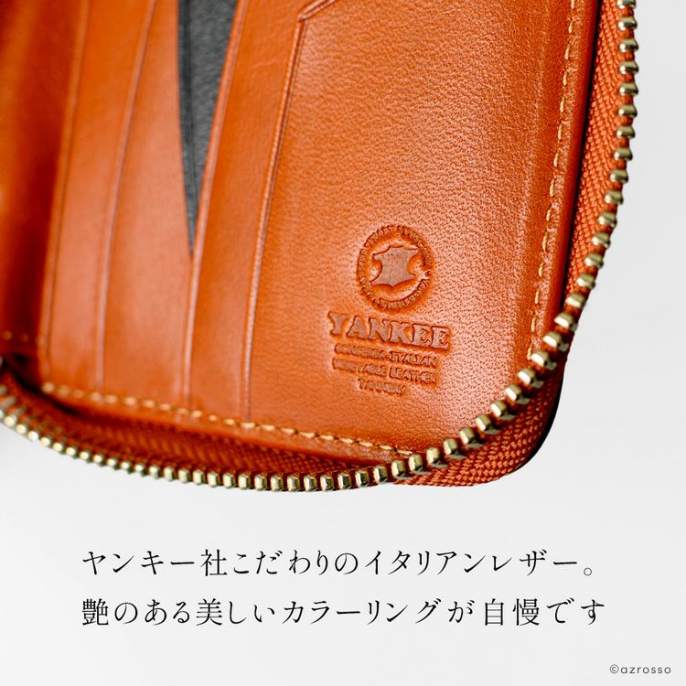二つ折り財布 本革 ラウンドファスナー ミニウォレット レディース