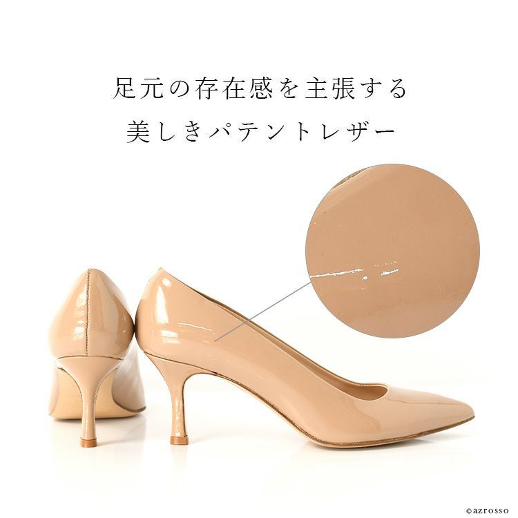 イタリア製 エナメルパンプス ポインテッドトゥ corso roma 9