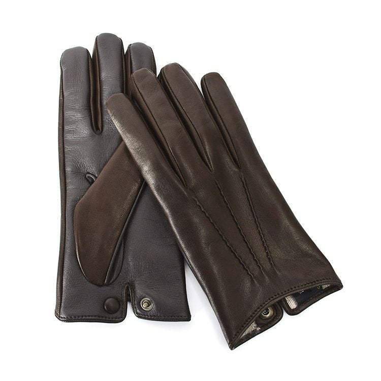 羊革 手袋 メンズ スマホ対応 ラムレザー 暖かい カシミヤ ビジネス