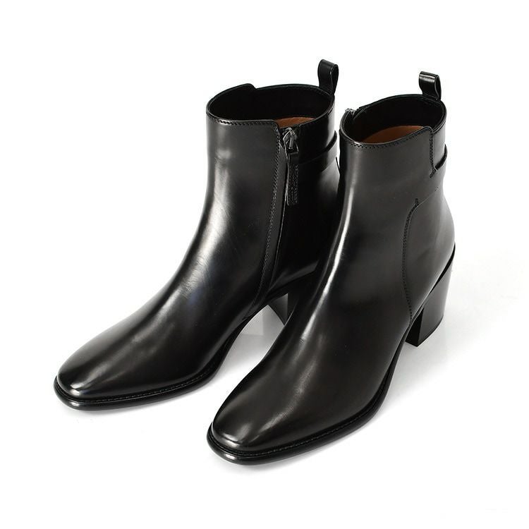 レディース サルトル ブーツ SARTORE ショートブーツ 黒 本革 SR4429