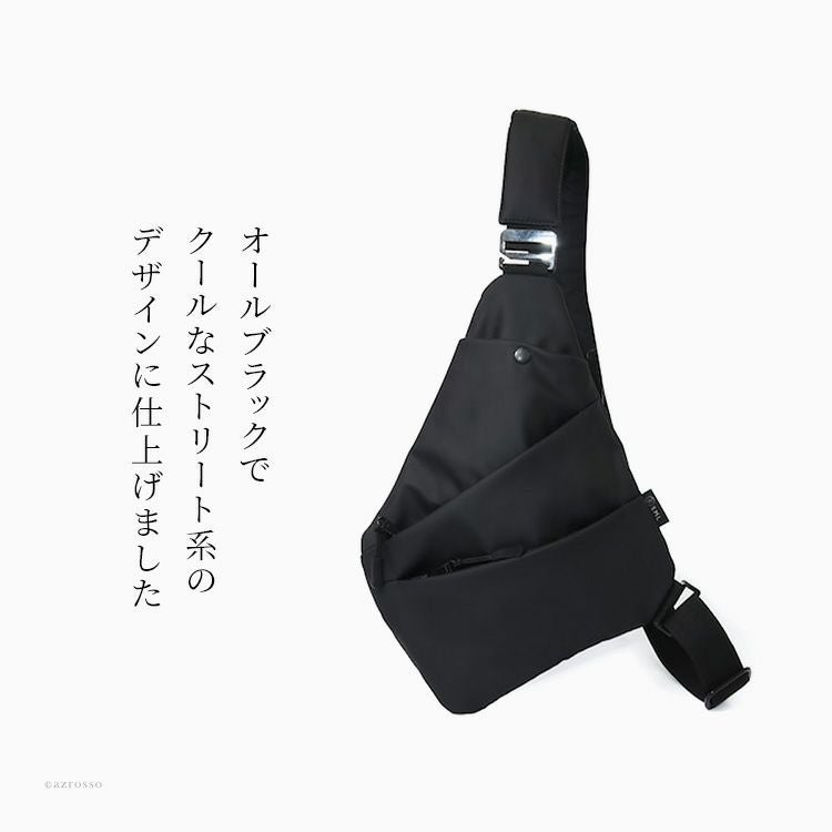 ナイロン ボディバッグ ブラック 斜め掛け ブランド 防水 SML