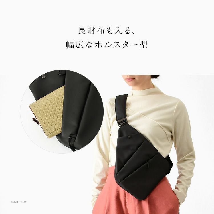 ナイロン ボディバッグ ブラック 斜め掛け ブランド 防水 SML