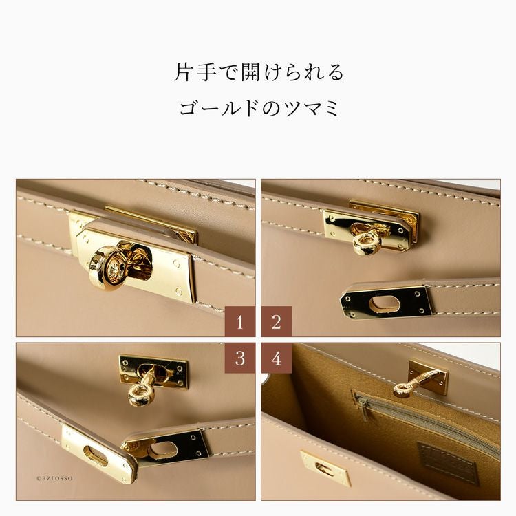 イタリア製 ワンハンドルバッグ ハンドバッグ 本革 フォーマル 2way