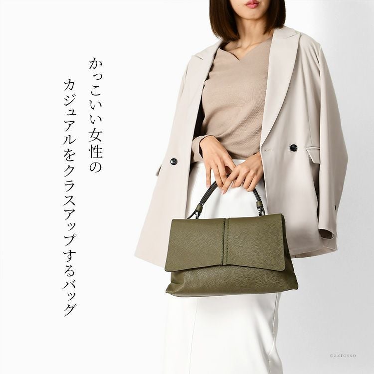 ハンドバッグ ショルダーバッグ 2way ブランド イタリア製 本革
