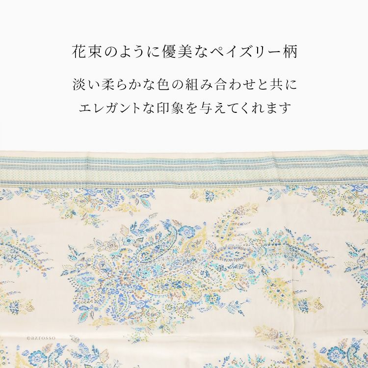 一枚あれば豪華絢爛 ペイズリー シルクストール 大判ストール ⭐︎ ストール/ペイズリー柄ウール大判ストール レディース 秋 冬 秋冬 春