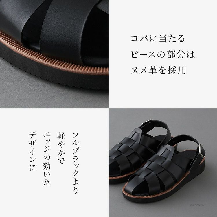 本革 グルカサンダル レディース 歩きやすい ヘップサンダル 日本製