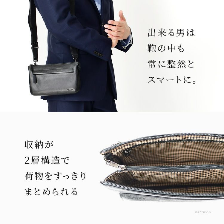 メンズ ショルダーバッグ 本革 ブランド ミニバッグ ポーチ 肩掛け