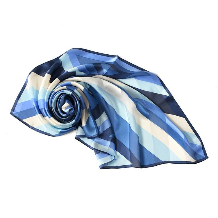 シルクスカーフ ブランド 日本製 横浜スカーフ 国産 レディース 幾何学