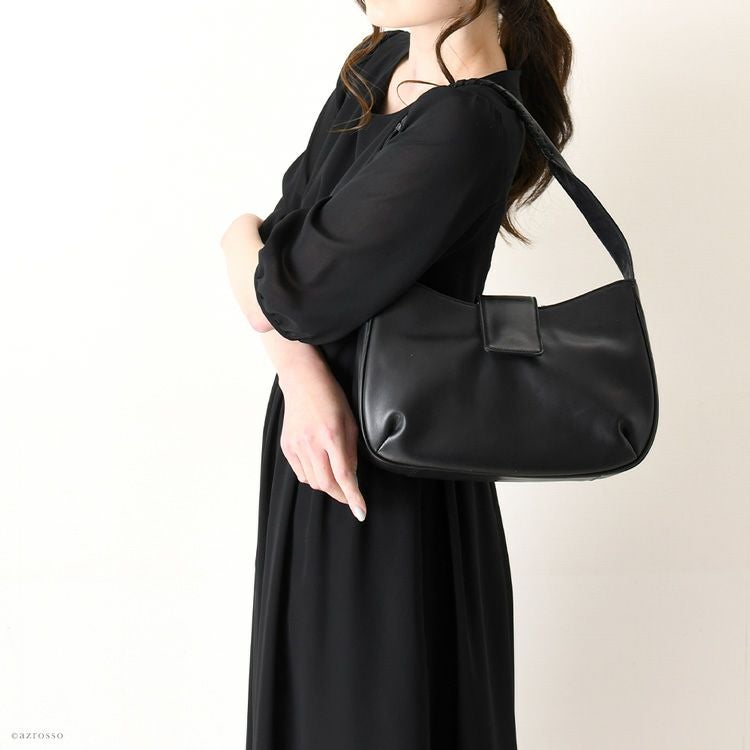 ブラックフォーマル ショルダーバッグ 日本製 レディース 本革