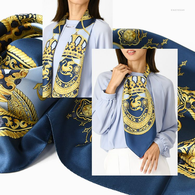 シルクスカーフ ブランド 日本製 横浜スカーフ 国産 レディース