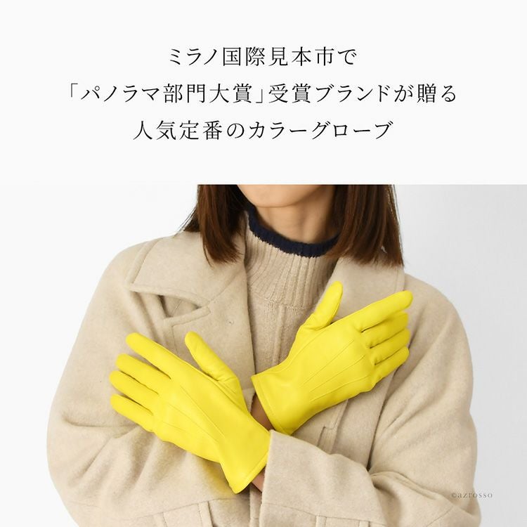 日本製 手袋 本革 ラムレザー レディース レザーグローブ 羊革
