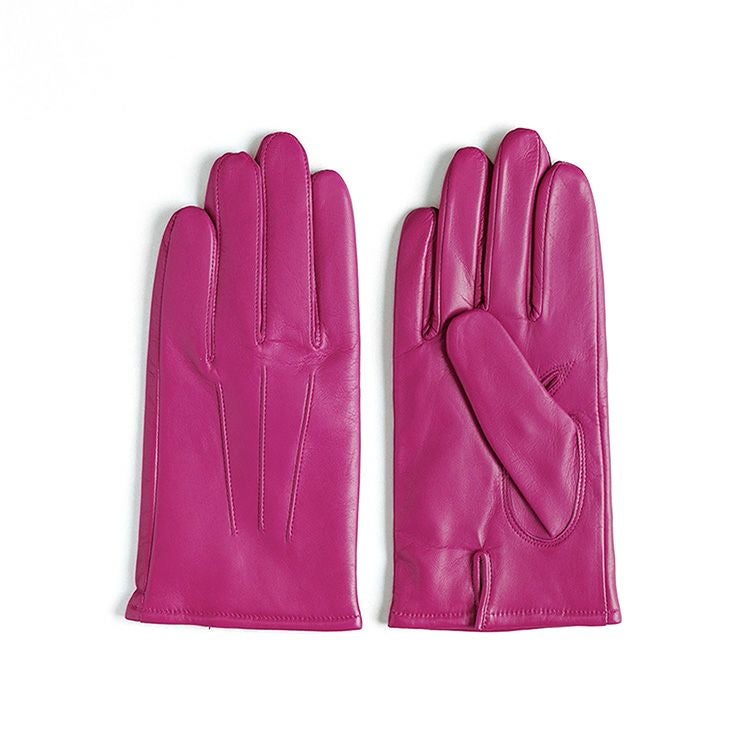 日本製 メンズ 手袋 本革 ラムレザー レザーグローブ 羊革 カシミヤ