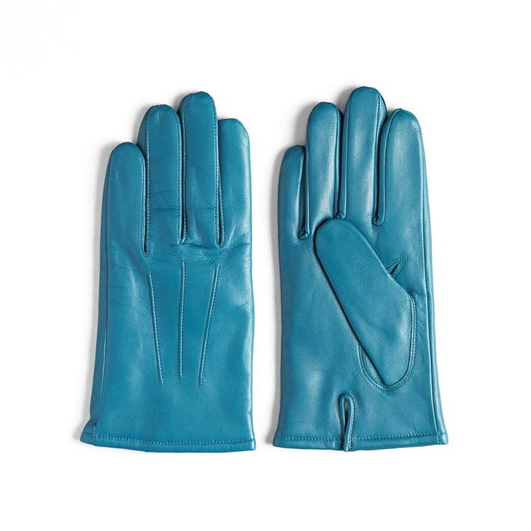 日本製 メンズ 手袋 本革 ラムレザー レザーグローブ 羊革 カシミヤ