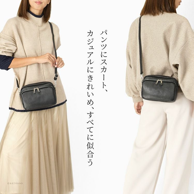 イタリア製 ミニショルダーバッグ スクエア 本革 ミニバッグ ブランド