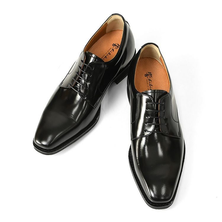本革 ビジネスシューズ メンズ 身長アップ シークレット シューズ 3E