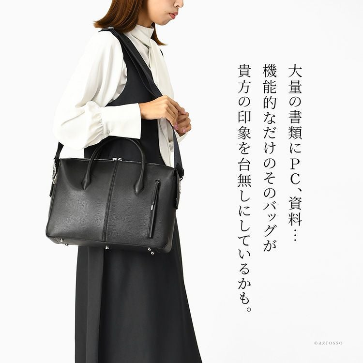 日本製 ビジネスバッグ レディース 本革 A4 自立 ブランド 2way 肩掛け
