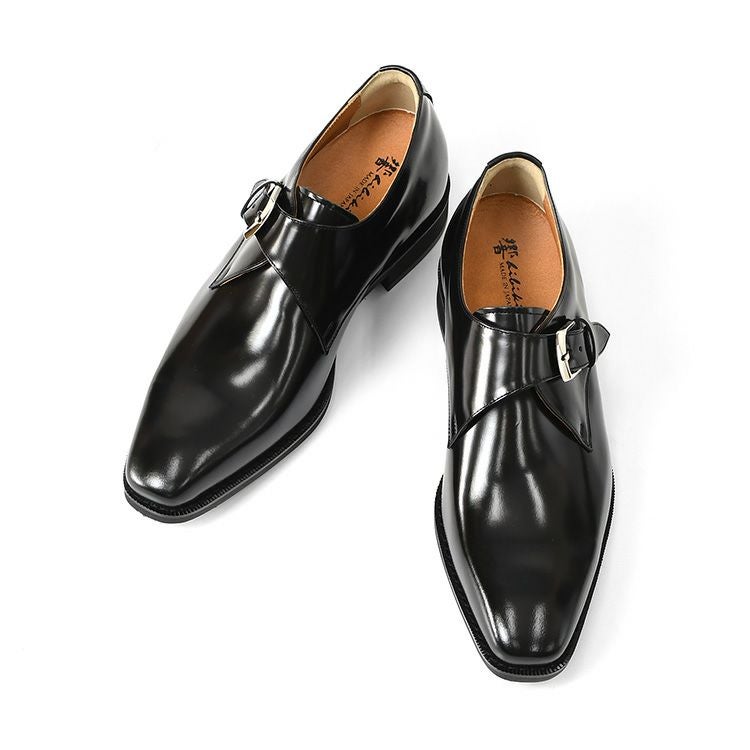 本革 ビジネスシューズ メンズ 身長アップ シークレット シューズ 3E