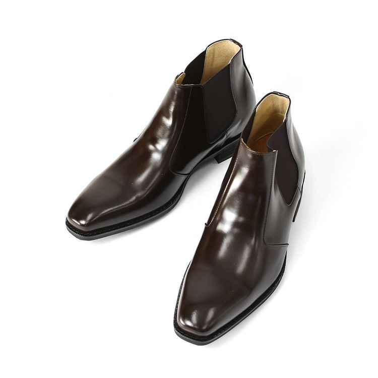 本革 ビジネスシューズ メンズ 身長アップ シークレット シューズ 3E