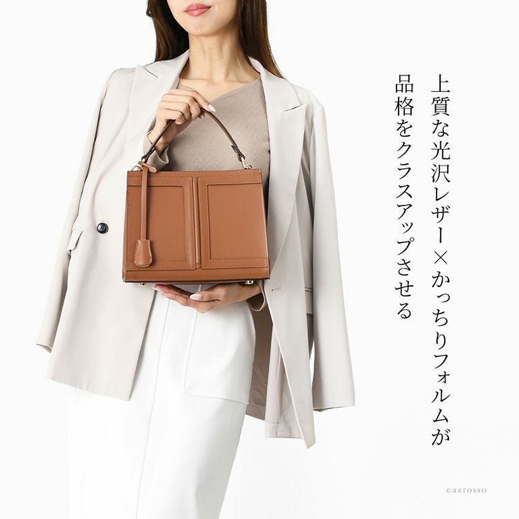 【USED】 本革 3Way ショルダーハンドバッグ レザー 茶 イタリア製 ショルダー ハンドバッグ レディース ショルダーバッグ