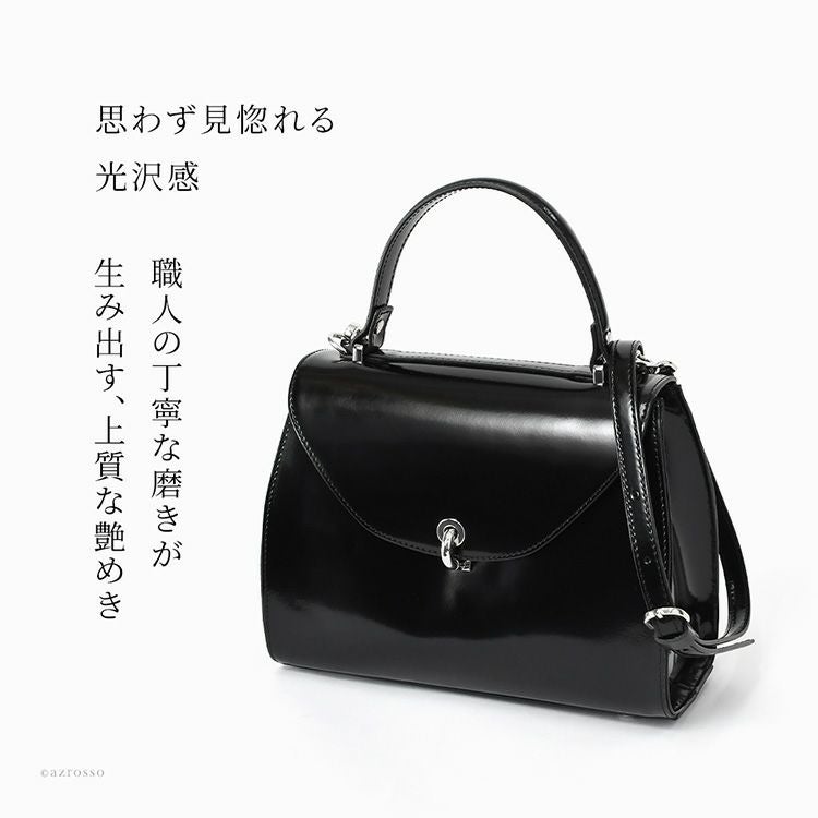 イタリア製 レザー ショルダー ハンドバッグ 本革 フォーマルバッグ