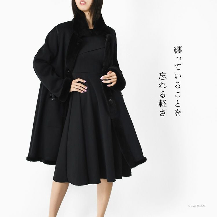 ロロピアーナ コート リバーシブル カシミヤ ウール レディース