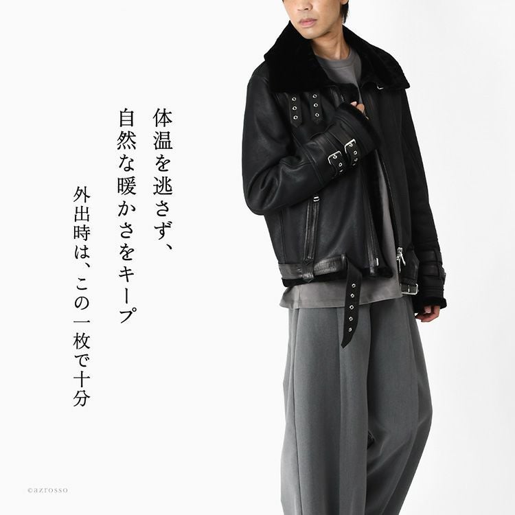 Stewart　ムートンジャケット　黒 ssstein 25AW collection D-5 09.20.sat 12:00- start 