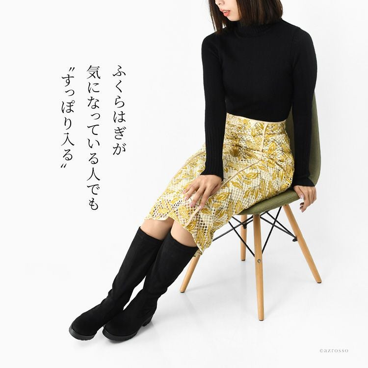 【美品】Gabor　ガボール　ロングブーツ 本革サイドジップ　スクエアトゥ　茶 美品】Gabor ガボール ロングブーツ 本革サイドジップ スクエアトゥ 茶