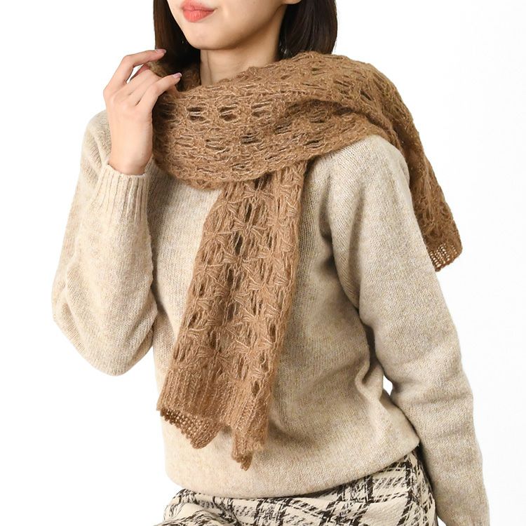 ★ベビーキャメル100％★ LARDINI ケーブル マフラー イタリア製 茶 000000005938-31.jpg?size=l&w=