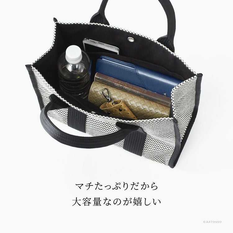 日本製 sasicco 刺し子 トートバッグ コットン 小さめ メンズ 通勤